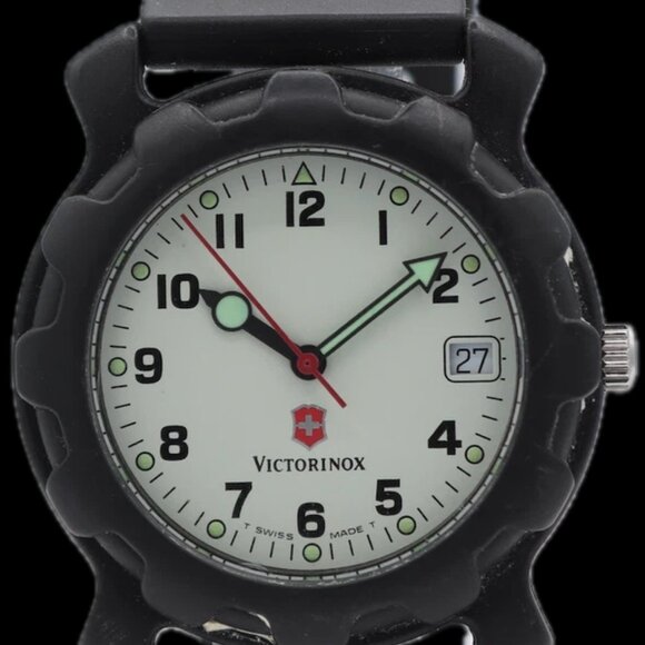 Vintage Victorinox Diver Date Men\'s Quartz Wristwatch Swiss Plastic & Steel main image 5